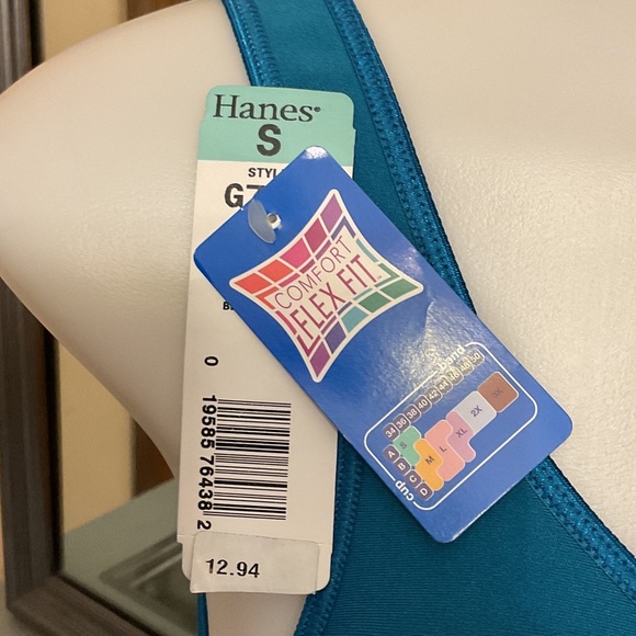 Hanes Small Deep Teal Women's Bra - Picture 3 of 9